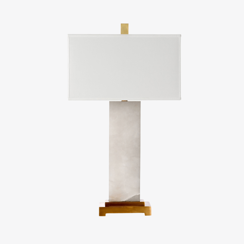 Table Lamps Rectangular Alabaster Table Lamp