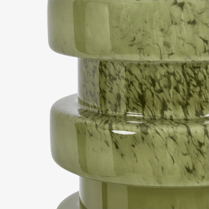 Table Lamps Remy Green Glass Table Lamp & White Shade