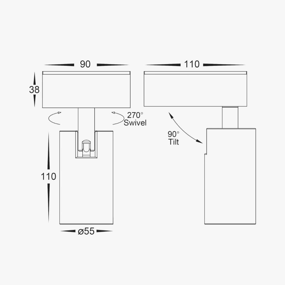 Exterior Wall Light Revo Single Adjustable Wall Light