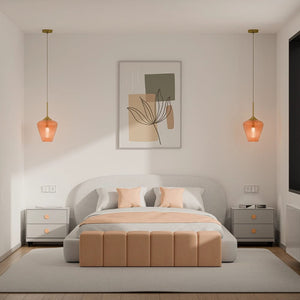 Interior Pendant Ribbon Fluted Glass Pendant Light