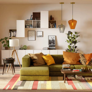 Interior Pendant Ribbon Fluted Glass Pendant Light