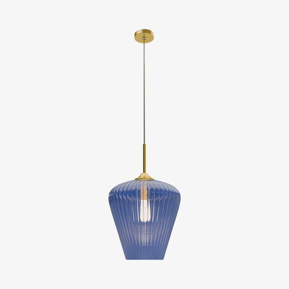 Interior Pendant Ribbon Fluted Glass Pendant Light