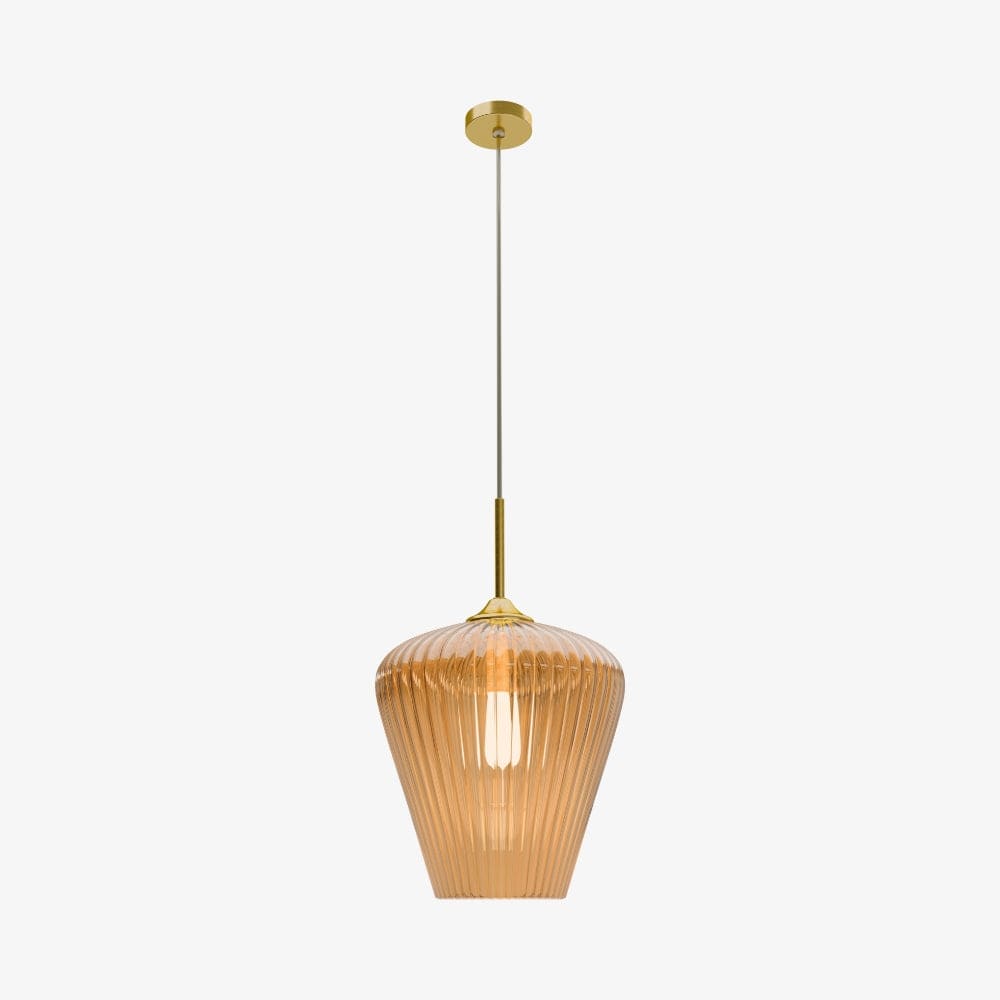 Interior Pendant Ribbon Fluted Glass Pendant Light