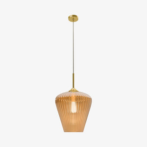 Interior Pendant Ribbon Fluted Glass Pendant Light