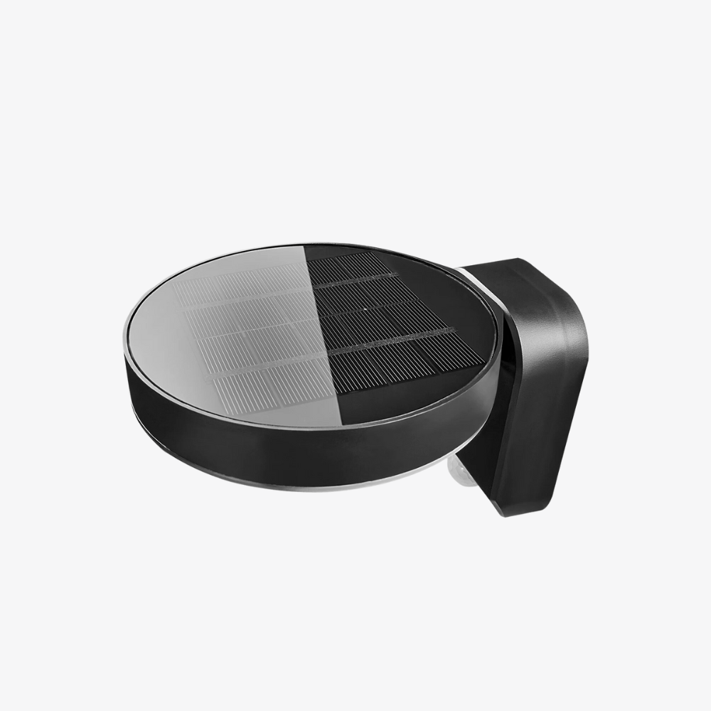 Exterior Wall Light Rica Round Solar Outdoor Wall Light