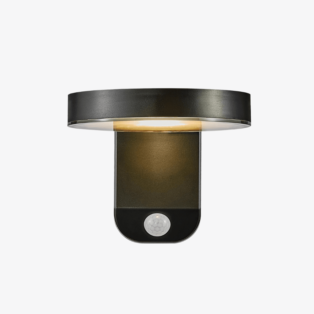 Exterior Wall Light Rica Round Solar Outdoor Wall Light