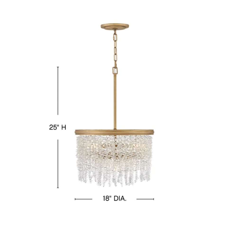 Interior Pendant Rubina Convertible Semi Flush Mount Chandelier