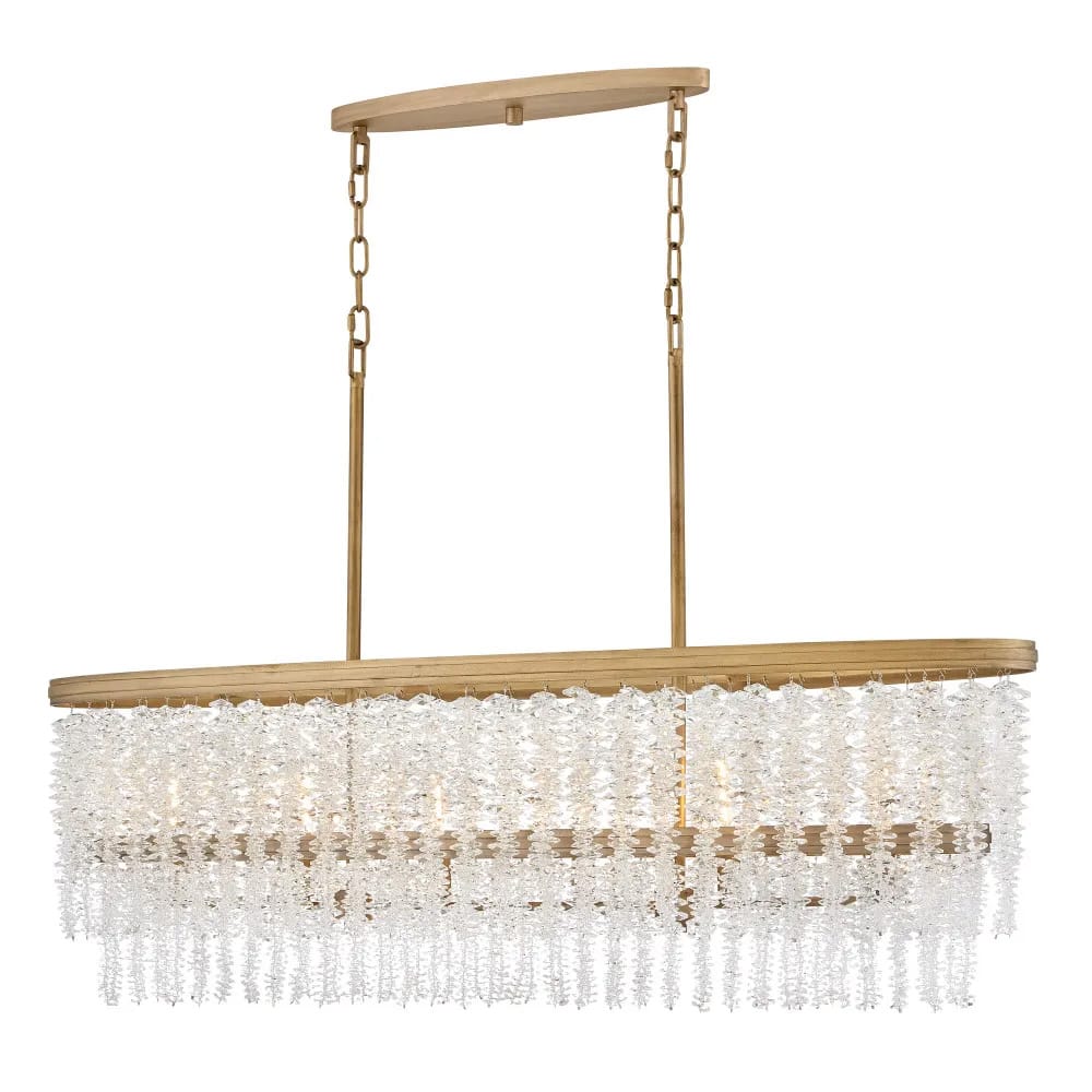 Linear Pendant Rubina Medium Linear Chandelier