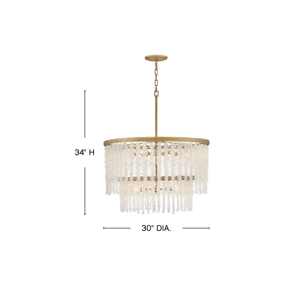 Interior Pendant Rubina Medium Two Tier Chandelier