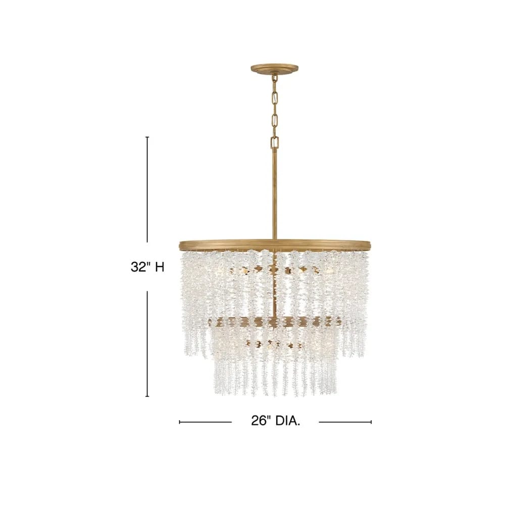 Interior Pendant Rubina Medium Two Tier Chandelier