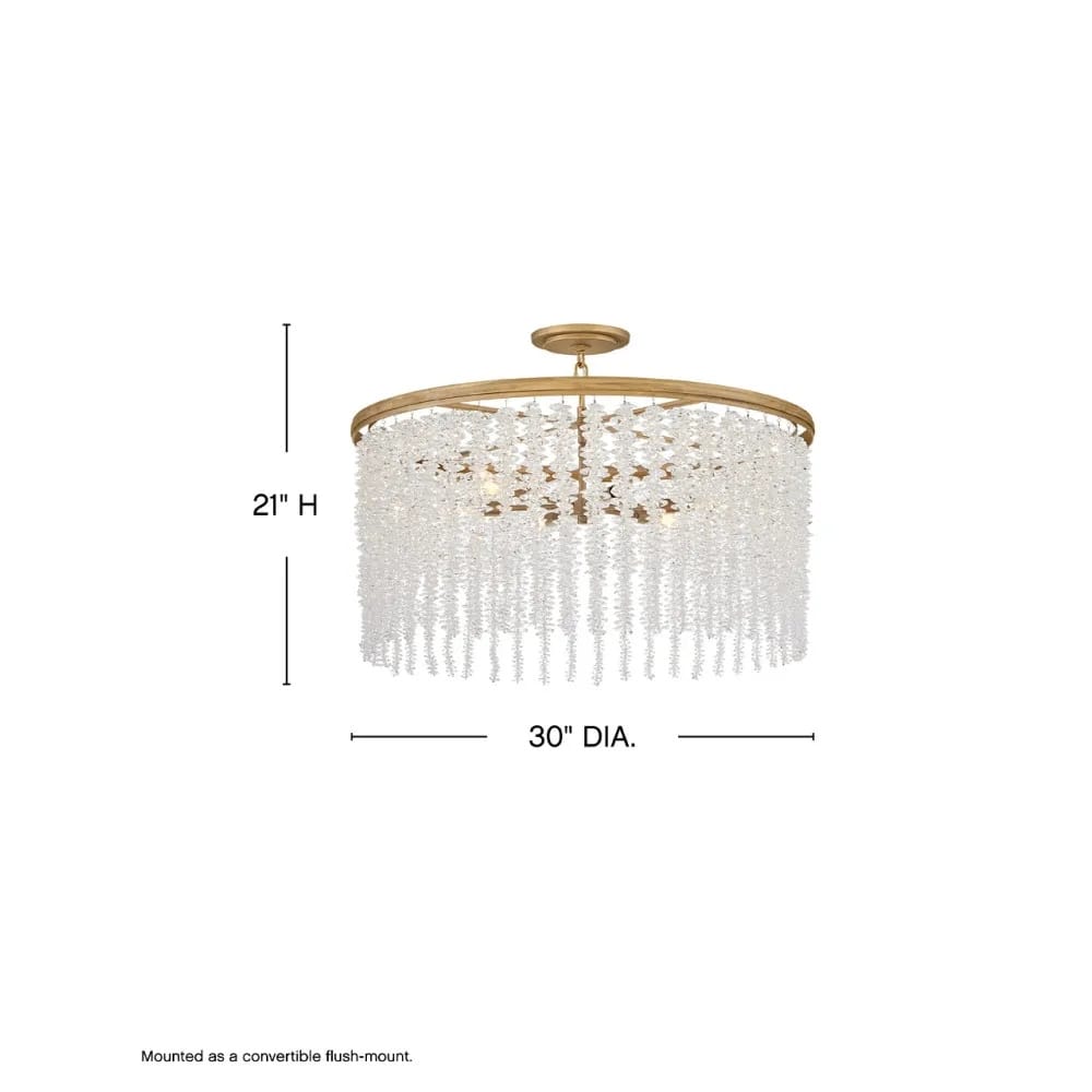 Interior Pendant Rubina Single Tier Convertible Chandelier