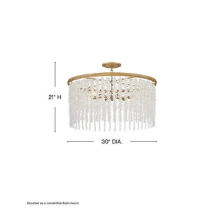 Interior Pendant Rubina Single Tier Convertible Chandelier