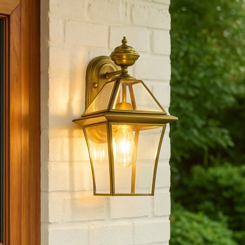 Exterior Wall Light Rye 20 Solid Brass Exterior Wall Light