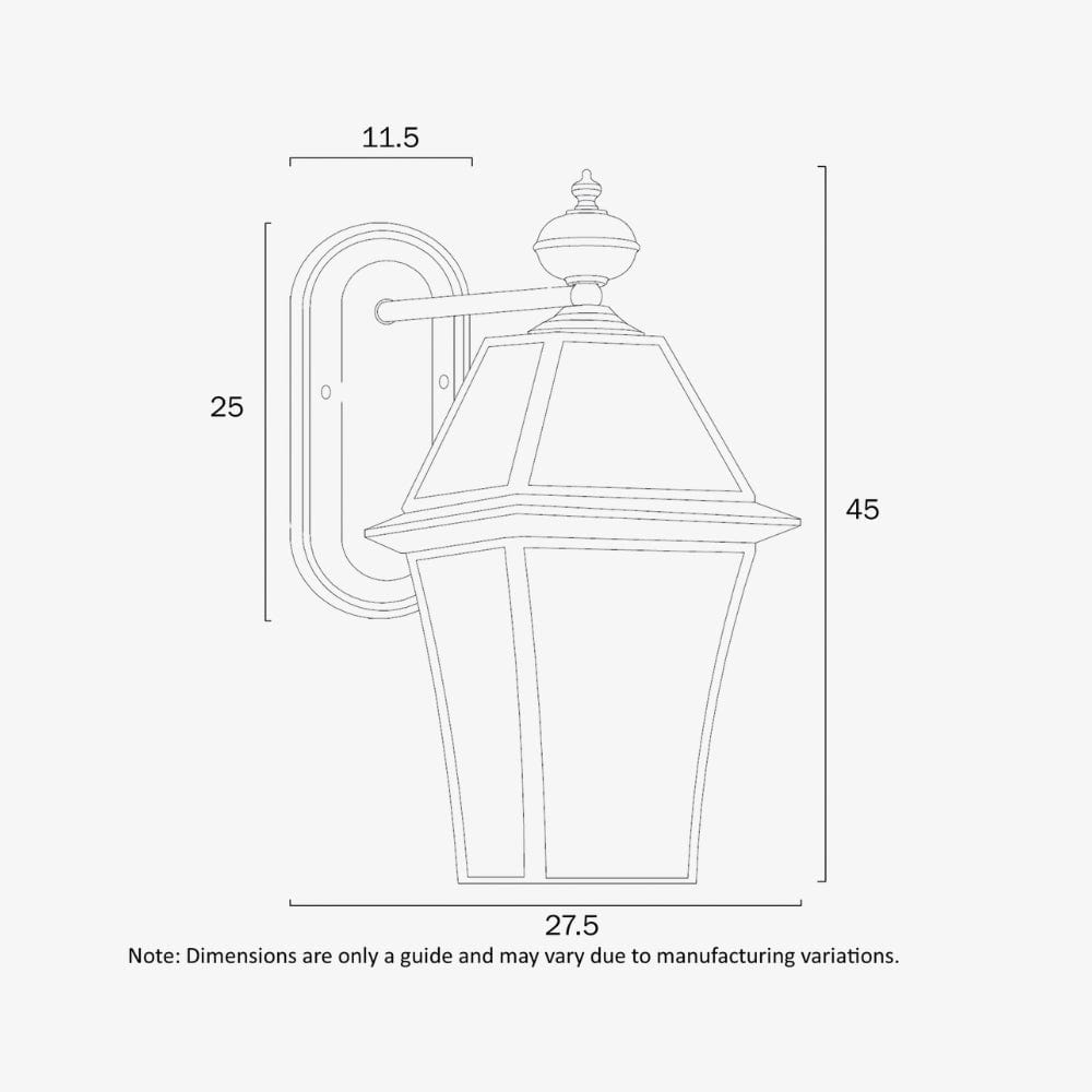 Exterior Wall Light Rye 27 Solid Brass Exterior Wall Light