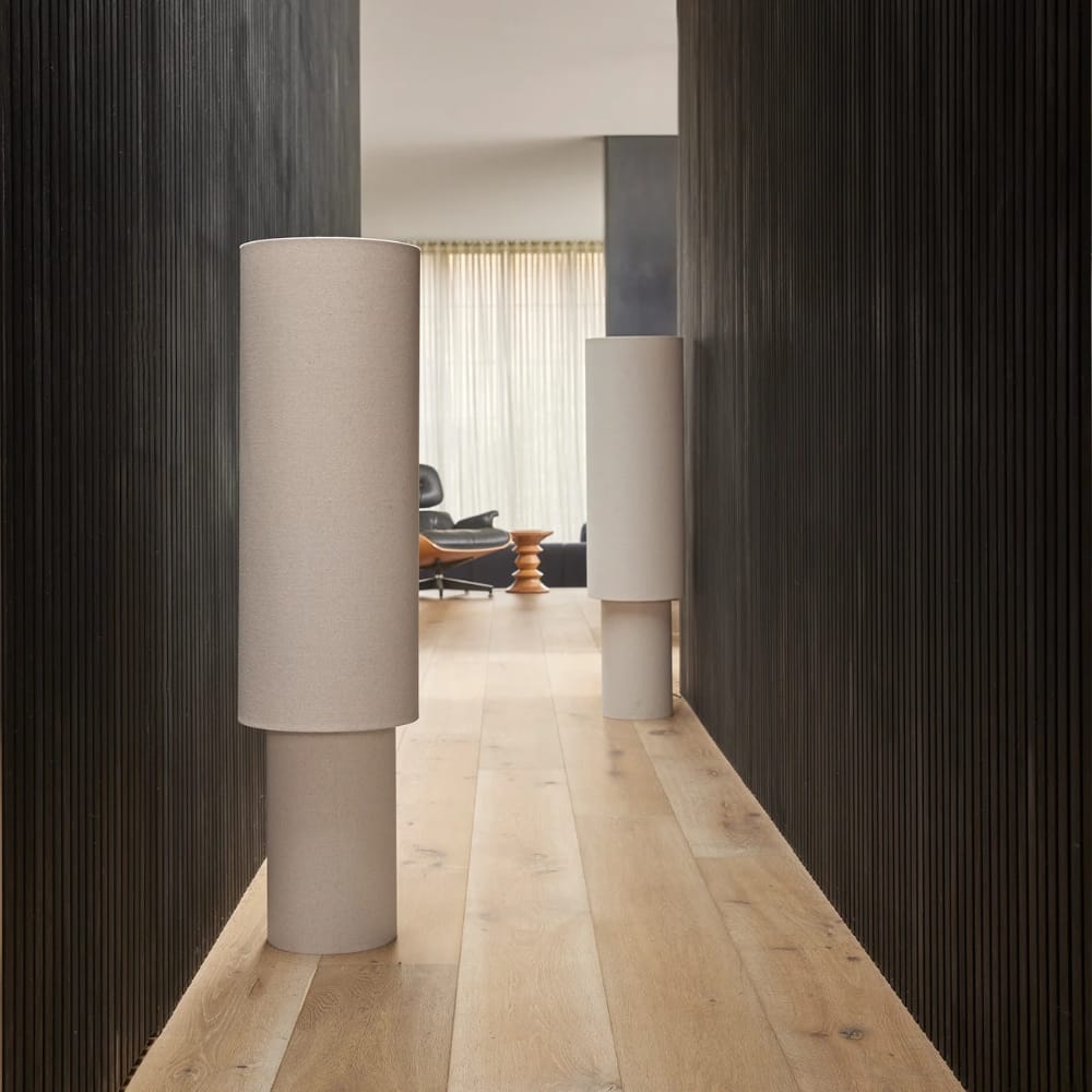 Floor Lamps Sable Linen Floor Lamp