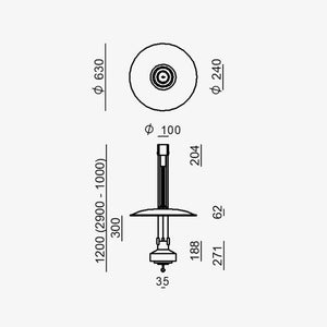 Interior Pendant Saliscendi - 1957 - Achille e Pier Giacomo Castiglioni