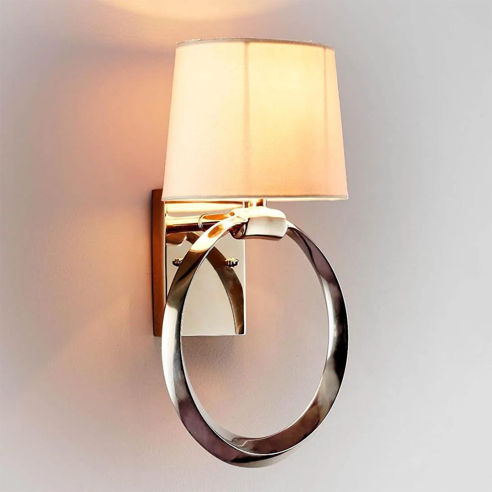 Interior Wall Light / Sconce Saratoga Sconce Base Nickel (Excess Stock)