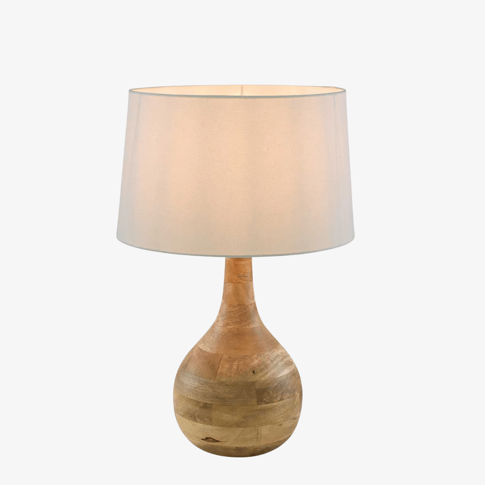 Table Lamps Sarod Turned Wood Table Lamp