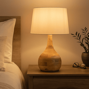 Table Lamps Sarod Turned Wood Table Lamp