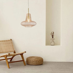 Interior Pendant Sculpt Faceted Cut Glass 1 Light Pendant