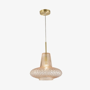 Interior Pendant Sculpt Faceted Cut Glass 1 Light Pendant