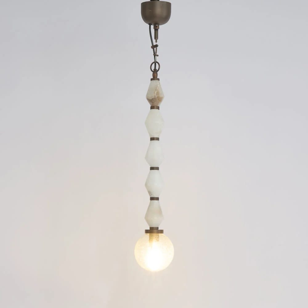 Interior Pendant Sea Mist Stone Beads Ceiling Pendant