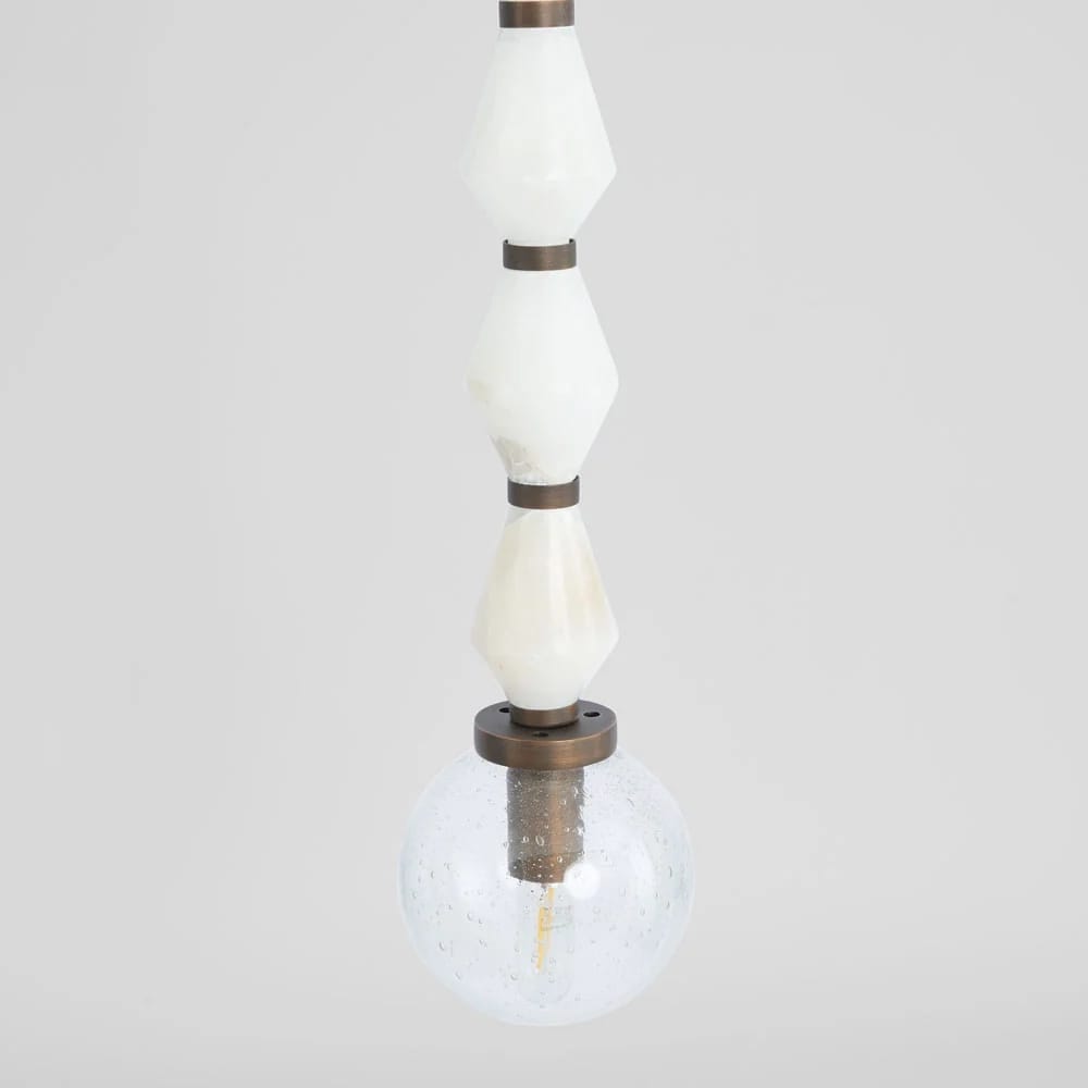 Interior Pendant Sea Mist Stone Beads Ceiling Pendant