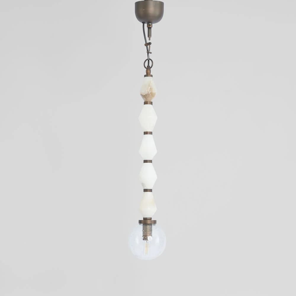 Interior Pendant Sea Mist Stone Beads Ceiling Pendant