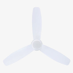 With Light Seacliff Hugger Ceiling Fan Matte White with Light