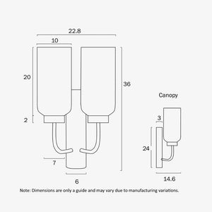 Interior Wall Light / Sconce Sebring Double Wall Light
