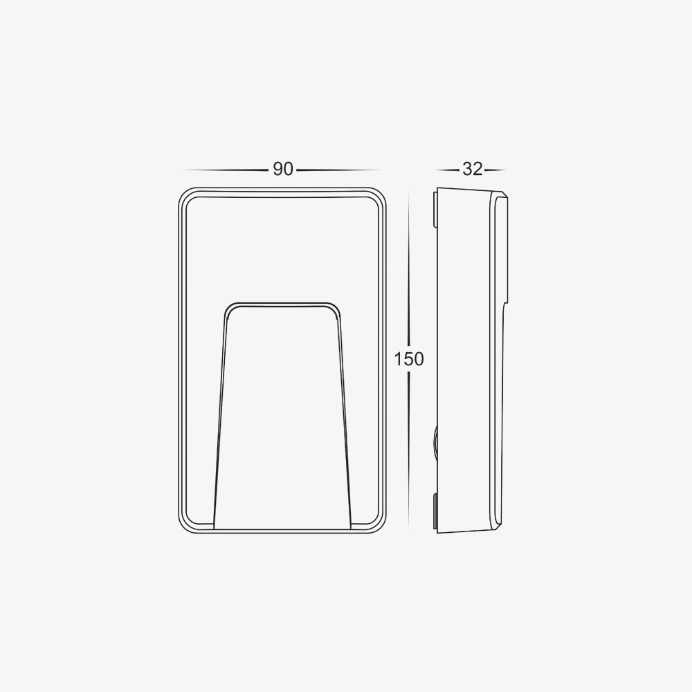 Exterior Step Light Seefore Rectangular Step Light - 12V