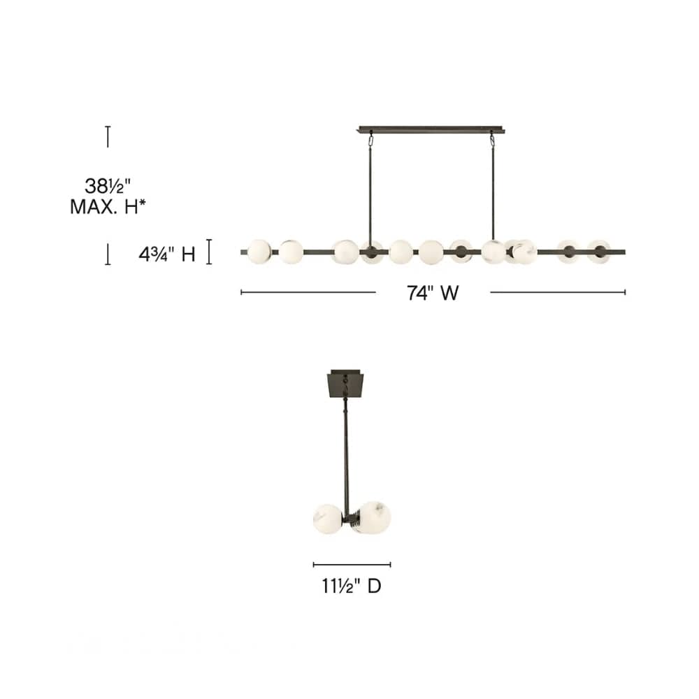 Linear Pendant Selene Linear Pendant