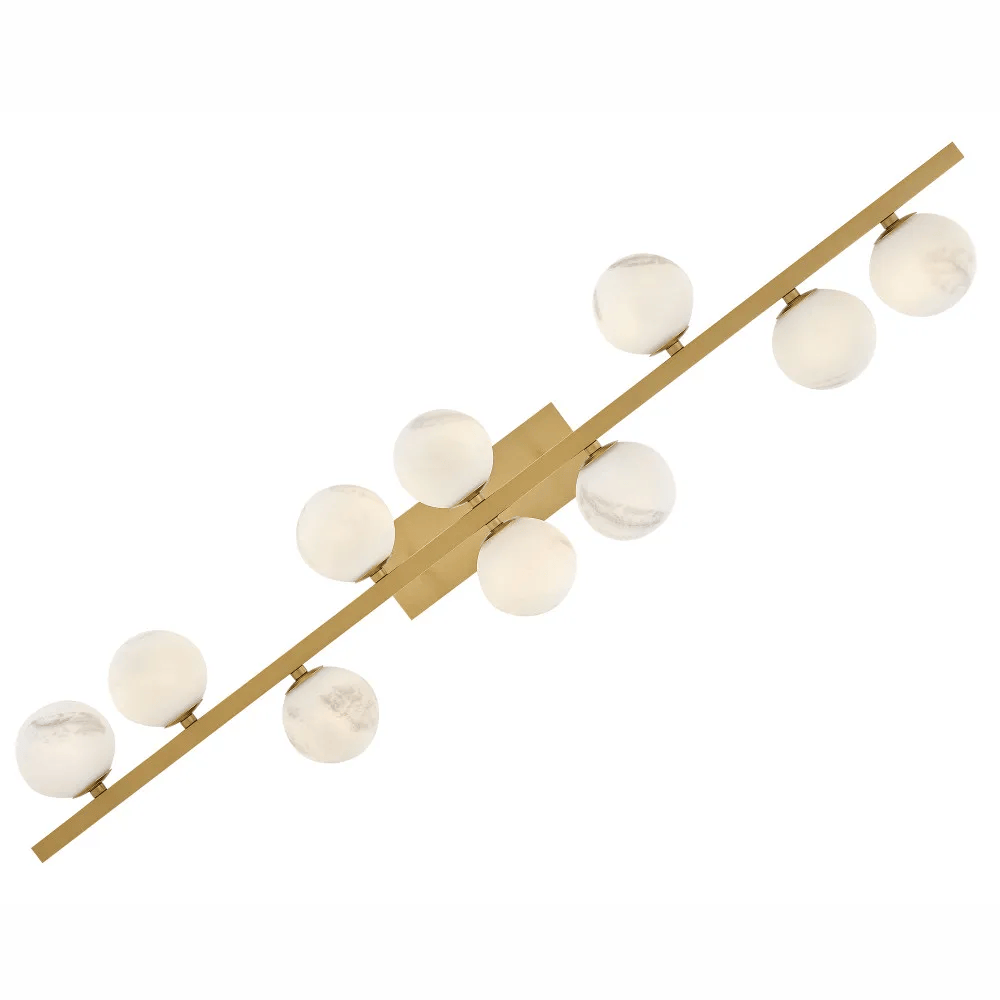 Linear Pendant Selene Ten Light Linear Chandelier