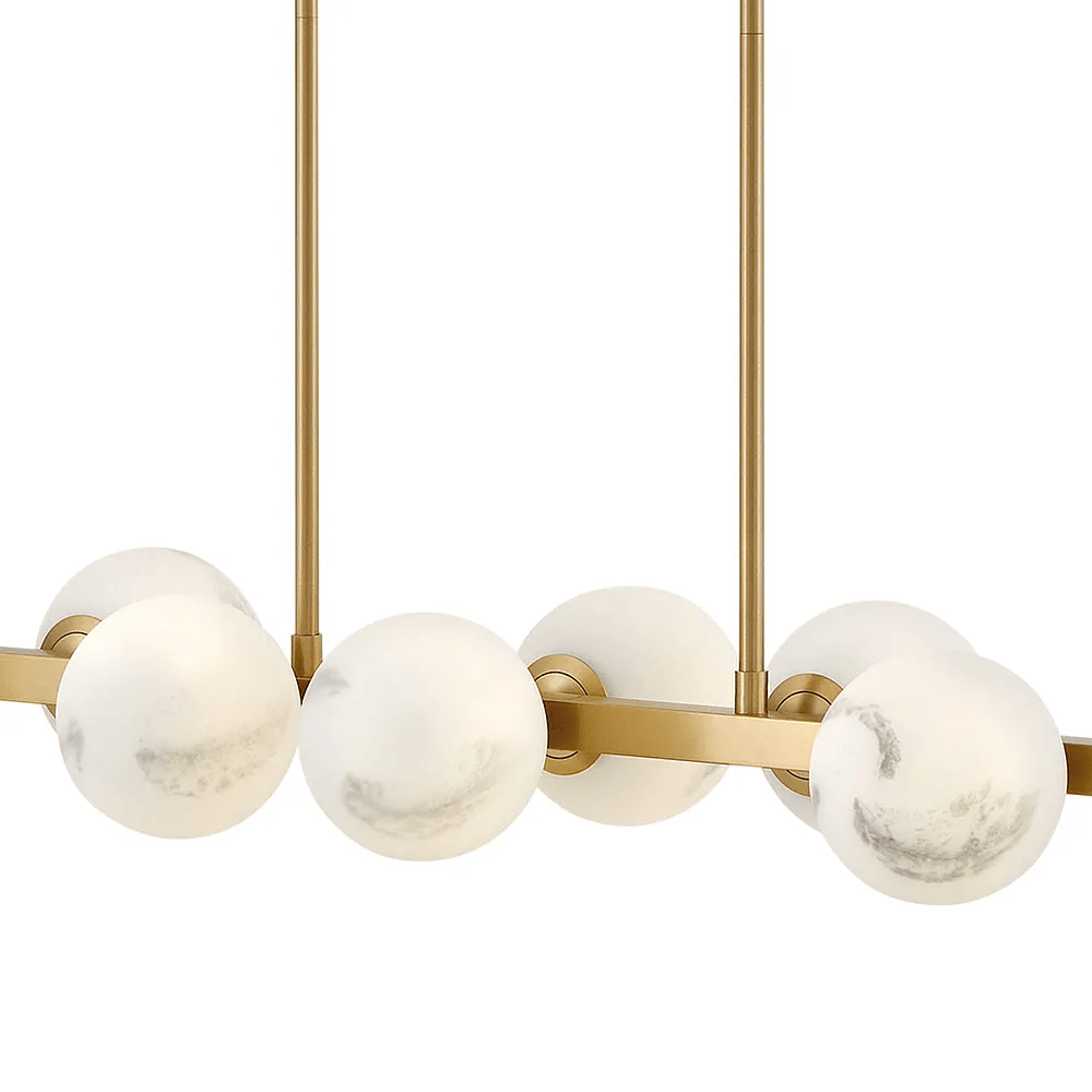 Linear Pendant Selene Ten Light Linear Chandelier