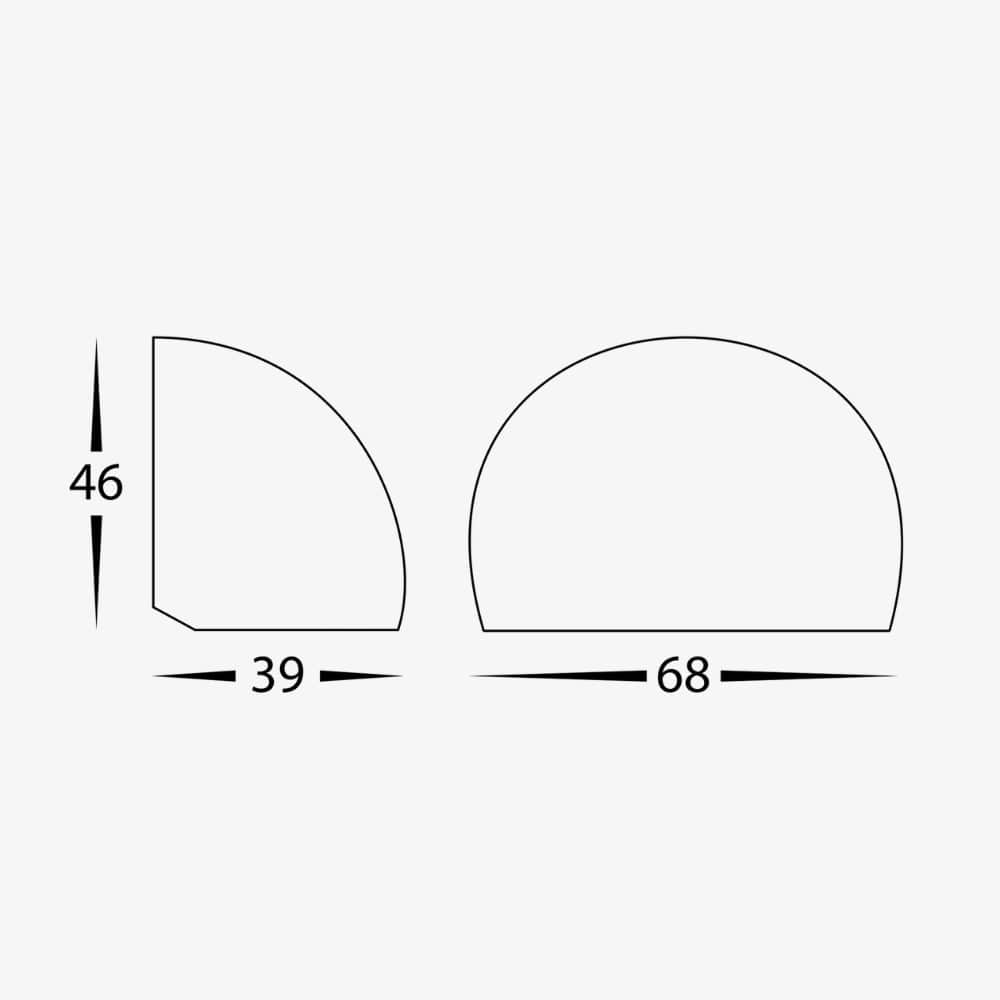 Exterior Step Light Serres Surface Mounted LED Wall Light - 12V