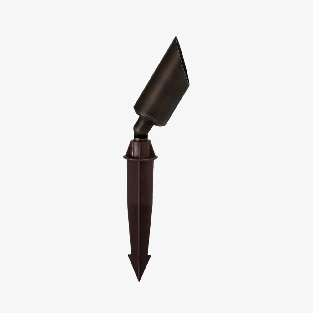 Exterior Spike Light Shawl Antique Brass 5w LED Garden Spike Light