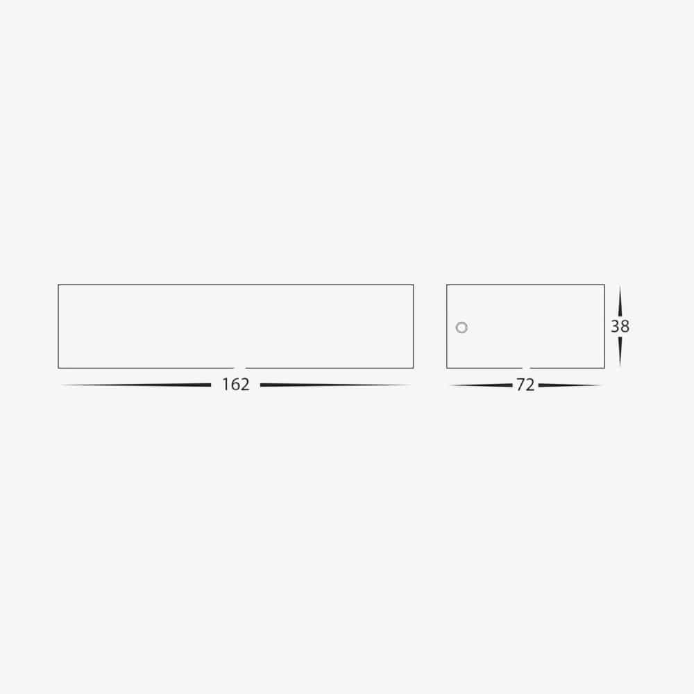 Exterior Wall Light Siena 6W Uplighter Wall Light
