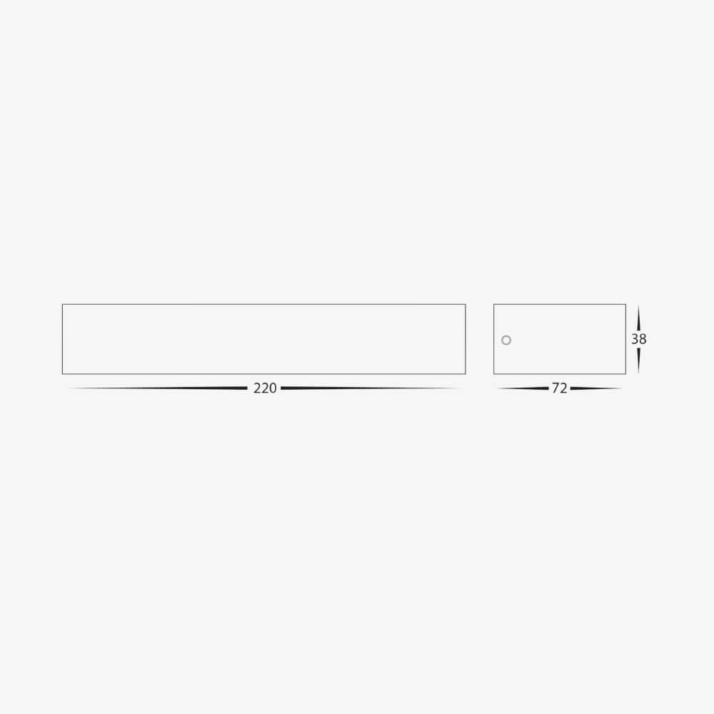 Exterior Wall Light Siena 9W Uplighter Wall Light