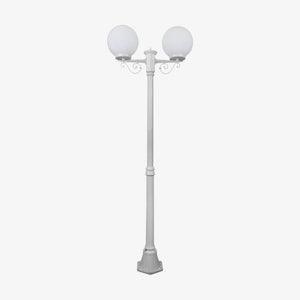 Post Lights Siena Twin 25cm Spheres Medium Post