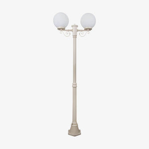 Post Lights Siena Twin 25cm Spheres Medium Post