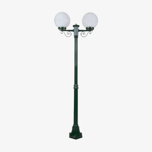 Post Lights Siena Twin 25cm Spheres Medium Post