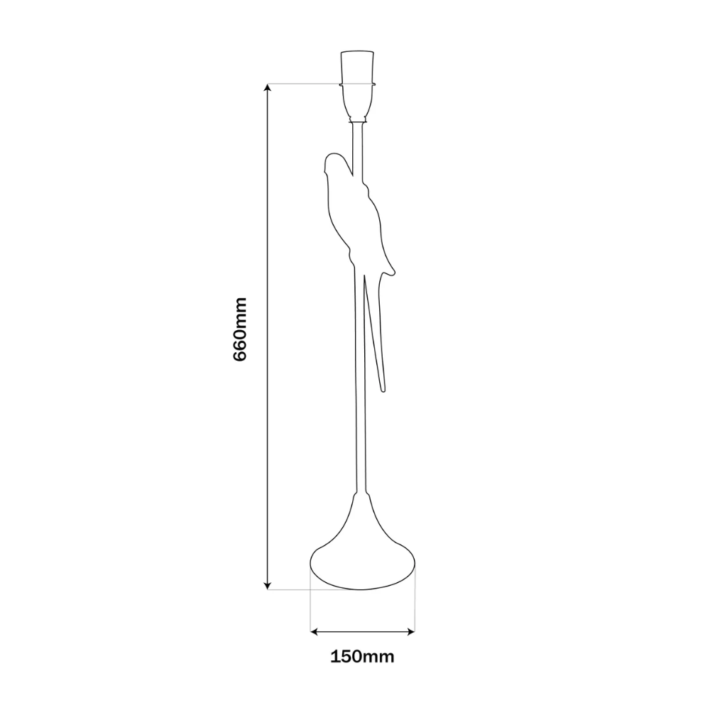 Table Lamps Slate Parrot Lamp Base