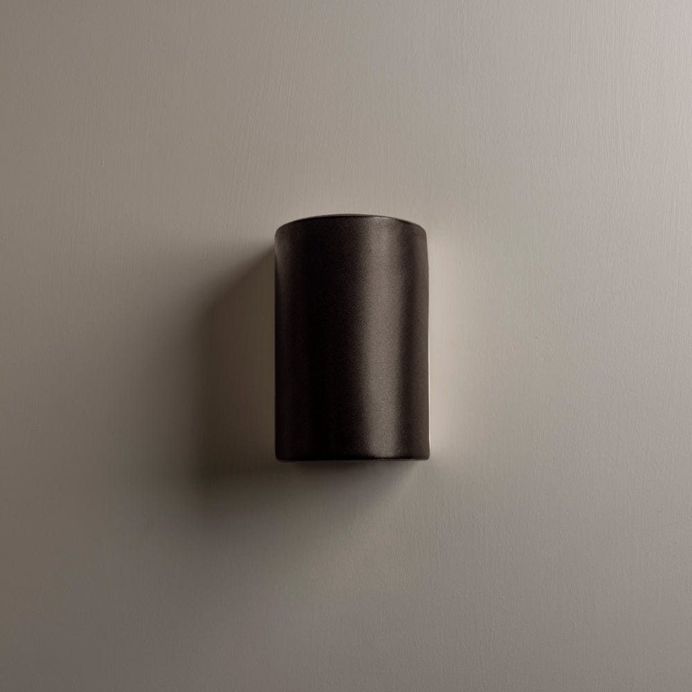 Exterior Wall Light Slate Short Exterior Wall Light in Shimmered Slate