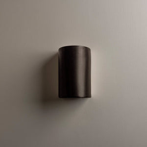 Exterior Wall Light Slate Short Exterior Wall Light in Shimmered Slate