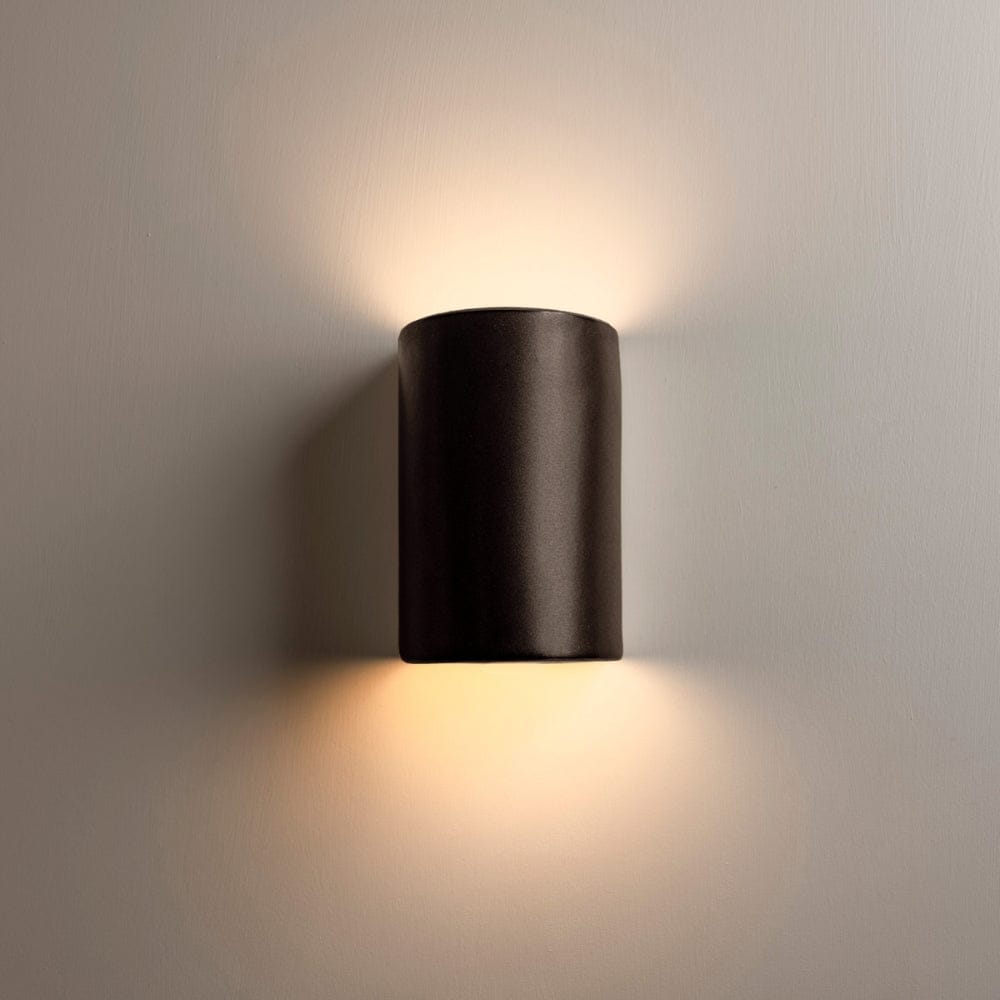 Exterior Wall Light Slate Short Exterior Wall Light in Shimmered Slate