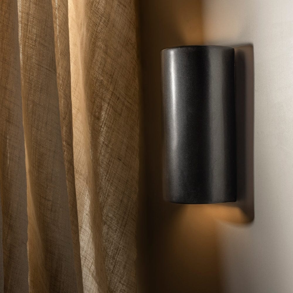 Exterior Wall Light Slate Tall Exterior Wall Light in Shimmered Slate
