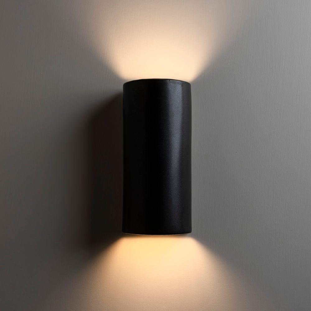 Exterior Wall Light Slate Tall Exterior Wall Light in Shimmered Slate