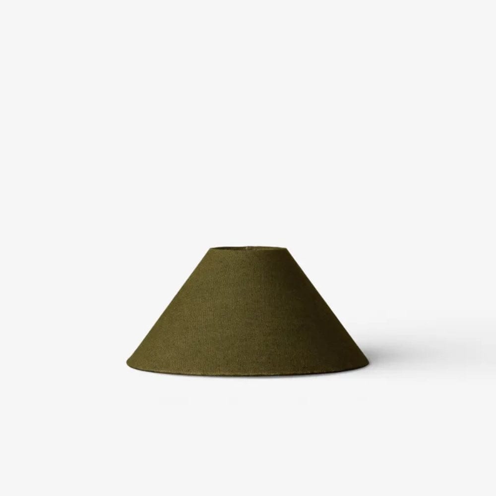 Lamp Shades Small Coolie Shade Olive Linen 35cm
