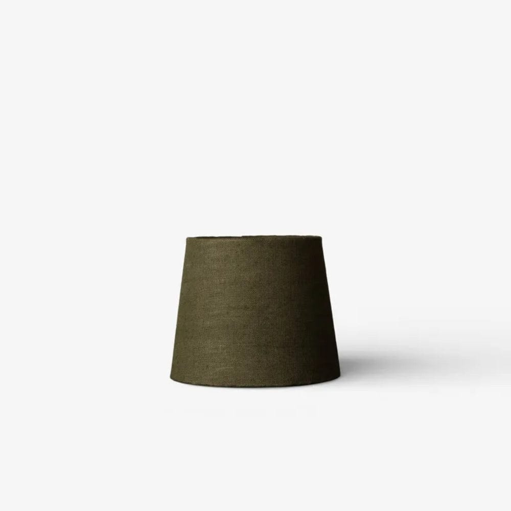 Lamp Shades Small Drum Shade Olive Linen 20cm