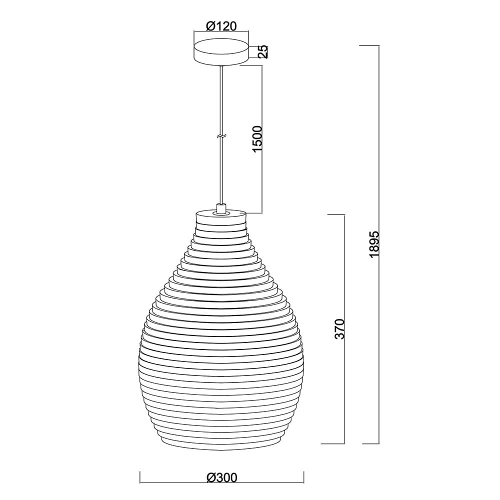 Interior Pendant Solis Recycled Cardboard Pendant Light Cone